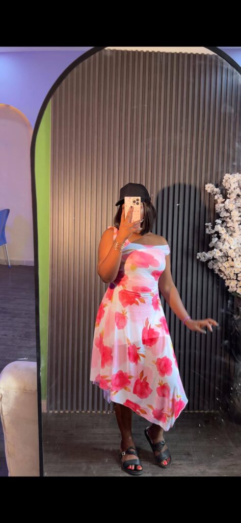 Mesh Flare Gown